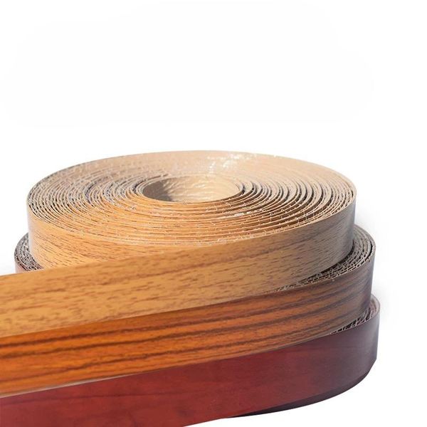 

self-adhesive furniture wood veneer decorative edge banding pvc for cabinet closet surface edging camp