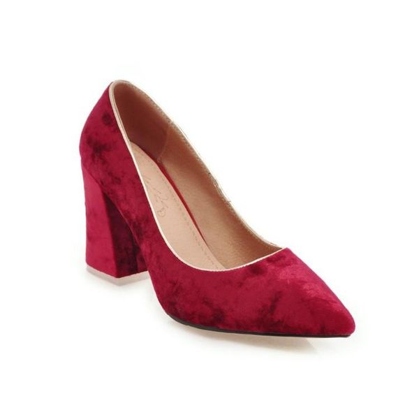 

dress shoes vogue of fund 2021 age season suede pointed thick with high super small size 31 18111-46 women's, Black