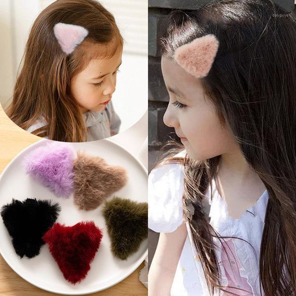 

pcs lovely ear hair ball baby hairpins kids clips princess barrette children headwear girls accessories1