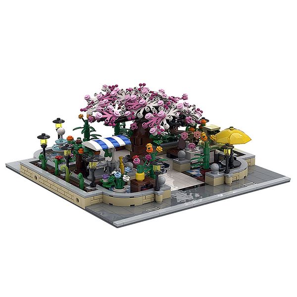 26379 Mini Edifício Modular 16019 Flower Botânica Jardim Tijolos Bulk Modelo Botânico Garden Park Brinquedos Para Crianças X0503