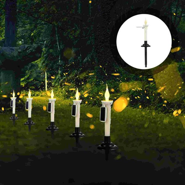 

lawn lamps ground insert lamp outdoor light landscape candle shape stake