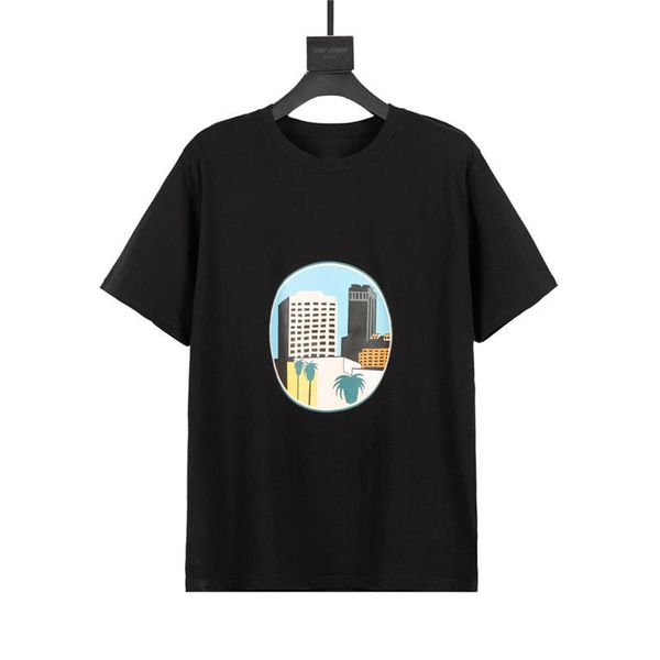 

2021ss men's t-shirt spring summer leisure women's tees black and white short sleeve lovers' wear us size xs- delivery 2, White;black