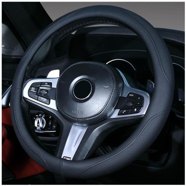 

steering wheel covers car cover breathable sports style four seasons be applicable auto decoration carbon fiber non-slip