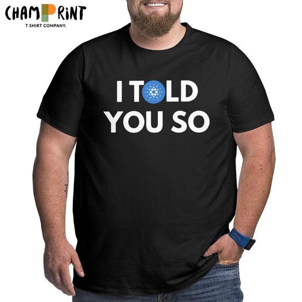 

men's t-shirts funny cardano hold ada t-shirt men crewneck cotton t shirt crypto short sleeve big tall tee plus size, White;black