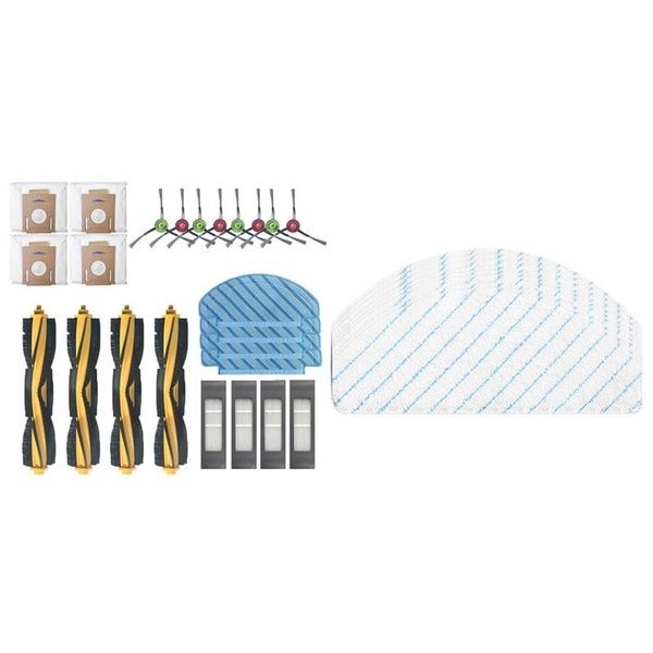 

vacuum cleaners 2 set cleaner accessories: 1 main brush side filter dust bag & disposable mop pads