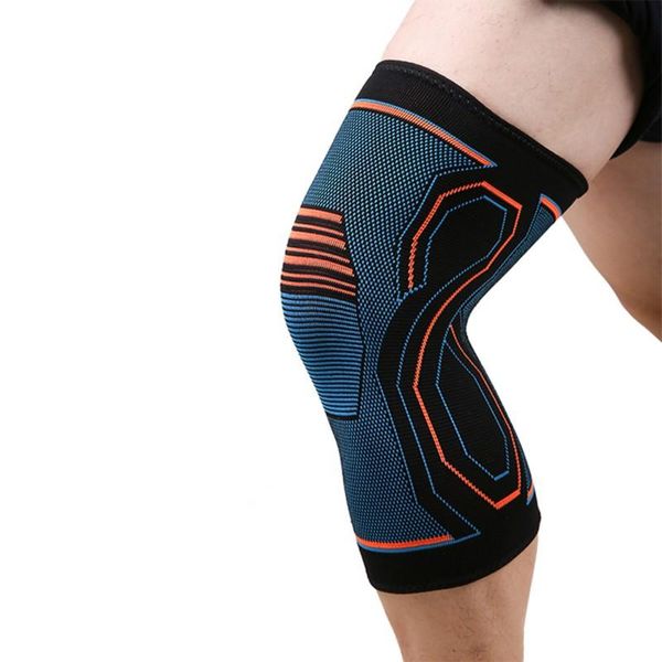 

elbow & knee pads support brace ,knee compression strap pad for sports, knitted high elasticity pain relief protection, Black;gray