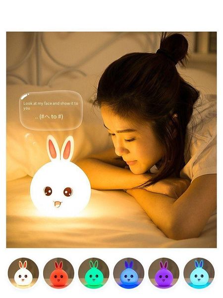 

night lights led usb colorful cute mini silicone s nightlight children's bedroom decoration bedside valentine's day christmas gift