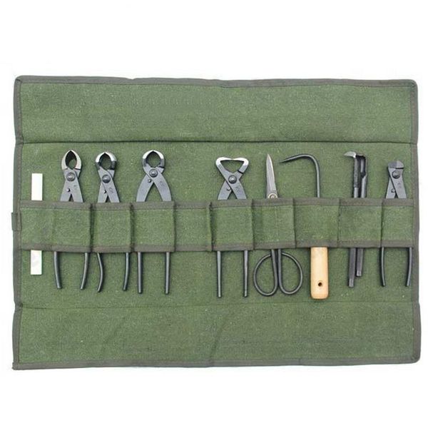 

japanese bonsai tools storage package roll bag 600x430mm canvas tool set case clh@8 bags