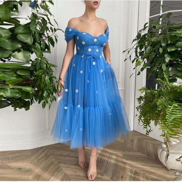 

party dresses charming graduation pleat tulle appliques sweetheart off-shoulder zipper a-line gowns novia do 2021, White;black