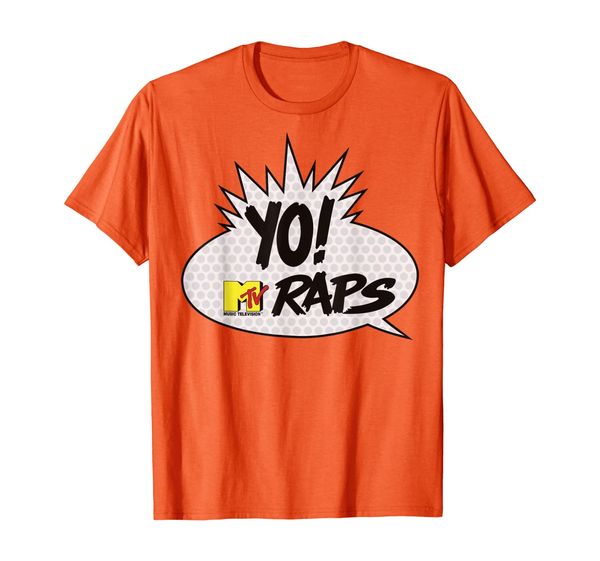 

mtv yo mtv raps comic book talk bubble t-shirt, White;black