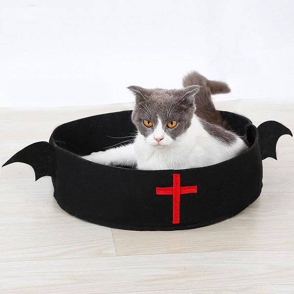 

cat beds & furniture halloween bat nest felt cloth christmas elderly leash bed holiday party dog sleeping mattress kennel pet gift