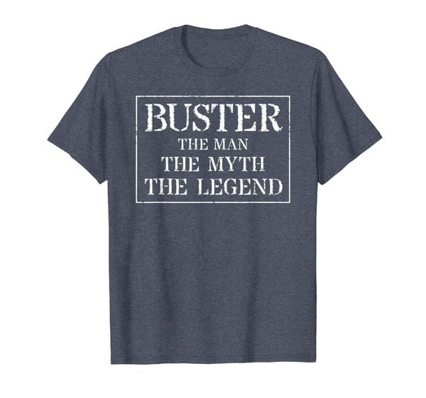 

buster t shirt gift: the man myth legend, White;black