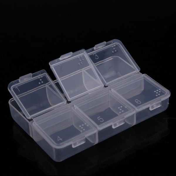 

outdoor gadgets chest holder storage organizer container case portableome mini 6 grid plastic box waterproof small
