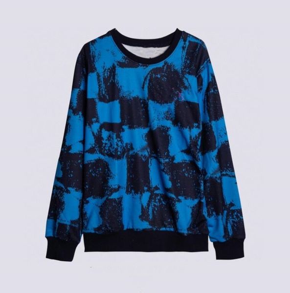 

2021ss autumn pure cotton men women blue hoodie brand designers casual fashion men's embroidery logo round neck sweater, Black