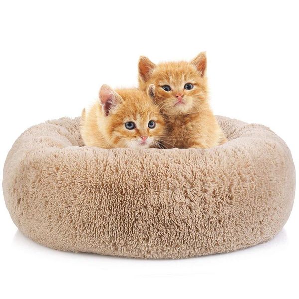 

cat beds & furniture pet bed house dog round long plush winter warm sleeping bag super soft nest