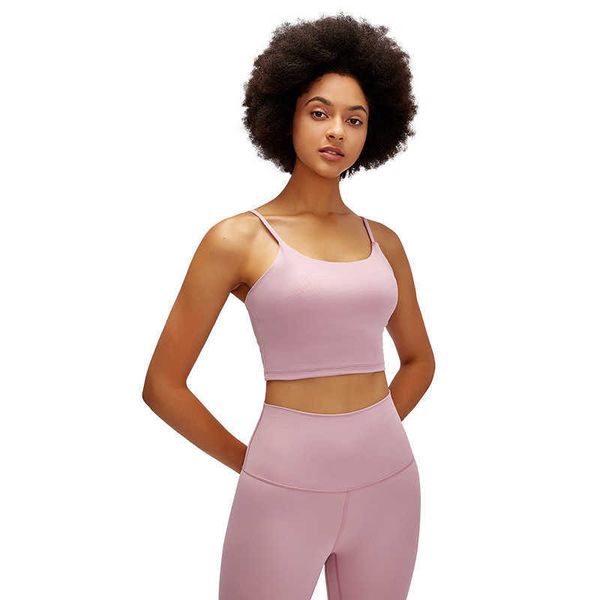 Yoga Outfits Esportes Sutiã Esporte Interior Runny Sexy Pad Thin Metade Strap Sólida Fitness Atlético Ginásio Yoga Roupas