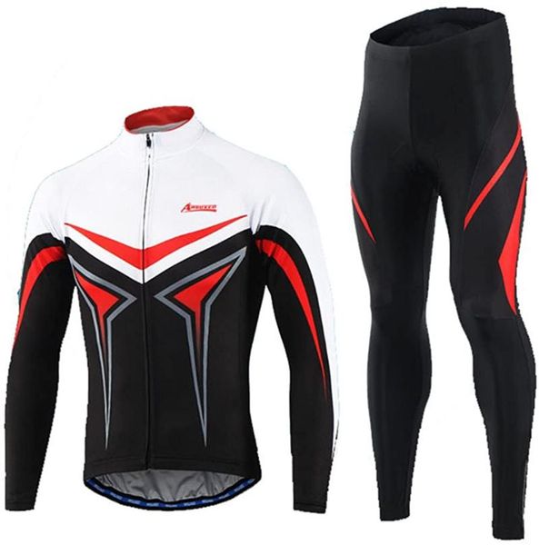 

men's spring compression long sleeve jersey cycling sweatshirt 2021 bosozoku slim suit mtb stretch sportswear ropa hombre racing sets, Black;blue