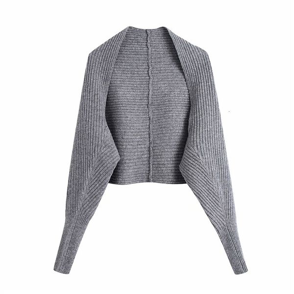 

women's sweaters women fashion za no button gray knitted cardigans female stylish long sleeve loose autumn girls jumpers chic, White;black