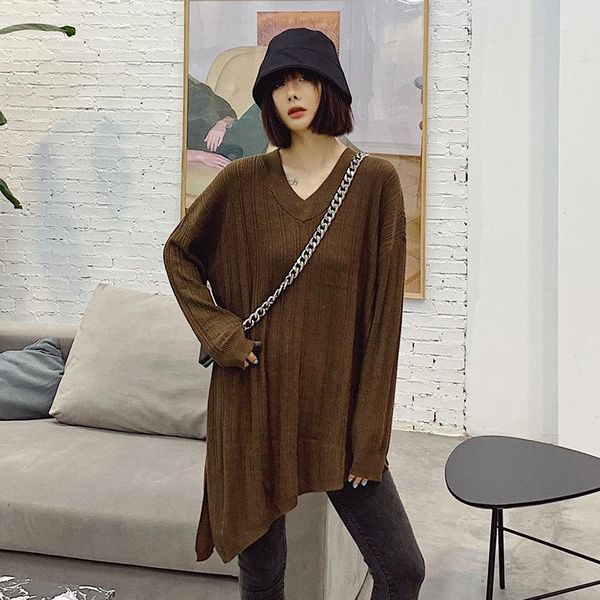 

women's sweaters 2021 autumn clothing wool knit sweater solid color fashion pullover, White;black