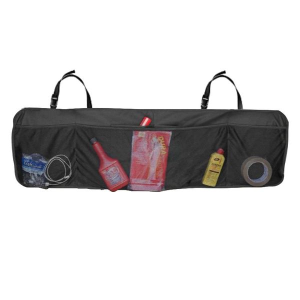 

car organizer rear seat storage rack suspended foldable backrest hanging bag space-saving with 2 gusseted pockets