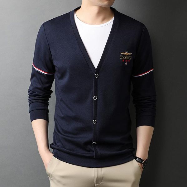 

men's sweaters men's casual solid color clothing spring autumn knitted cardigan sweater korean coat fashion size -3xl, White;black