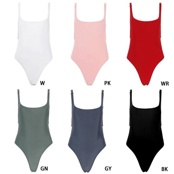 

swim wear women push up one-piece backless solid retro triangle swimsuit swimwear