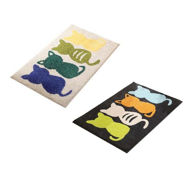 

bath mats simple cartoon toilet bathroom door mat water-absorbent anti-slip floor carpet home kitchen bedroom