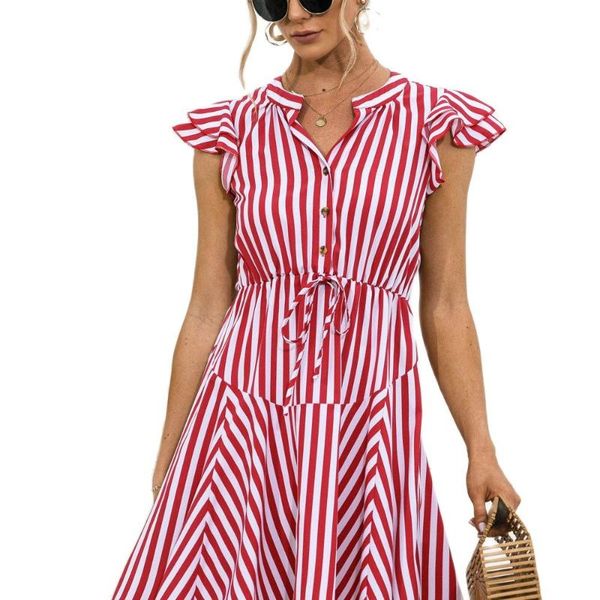 

casual dresses elegant for women v-neck summer printed one piece woman 2021, Black;gray