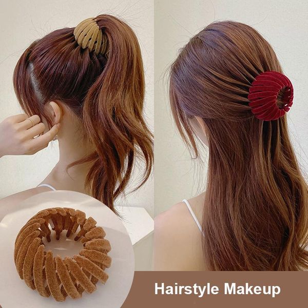 

hair accessories xwen women elegant round circle high horsetail fixed artifact maruko hairstyle makeup sweet headband