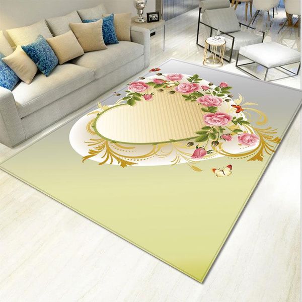 

carpets living room coffee table sofa big carpet cushion bedroom center 1 piece/set flower butterfly non-slip fashion