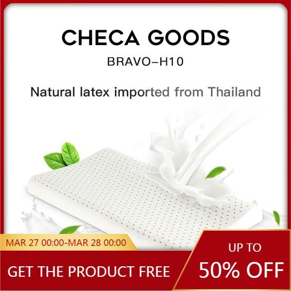 

pillow checa goods latex foam with machine washable organic cotton cover medium firm natural pillows