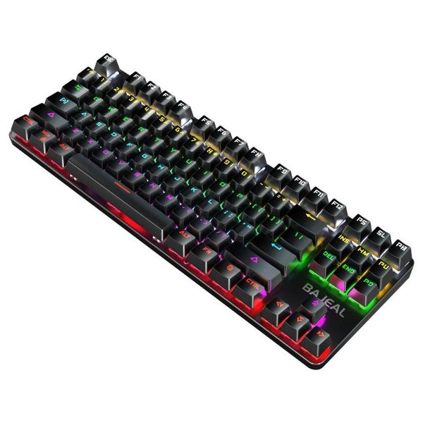 

keyboards k200 2-color 87-key blue axis mechanical keyboard usb computer gaming