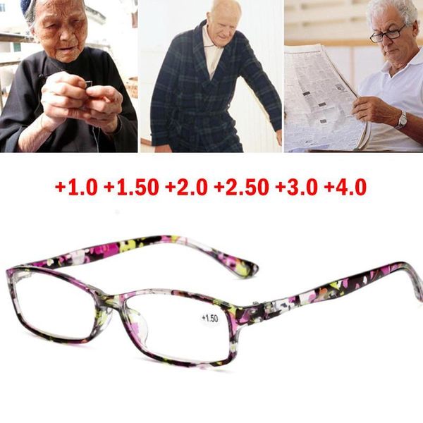 

reading glasses presbyopic eyewear male female far sight ultra light black with strength +100 to +400 sunglasses, White;black