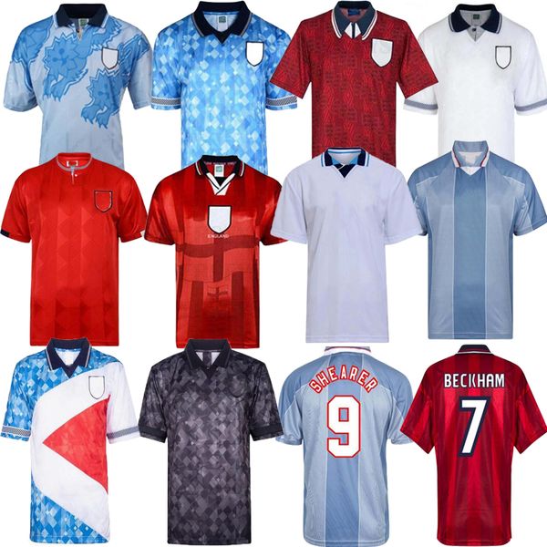 

retro soccer jersey home and away beckham gerrard scholes 1982 1986 1989 1990 1994 1996 vintage classic football jerseys shearer gascoigne 1, Black;yellow