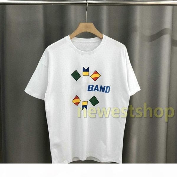 

20ss summer luxury europe paris mens letter print t shirt fashion national flag print t shirt casual womens high street cotton tee, White;black