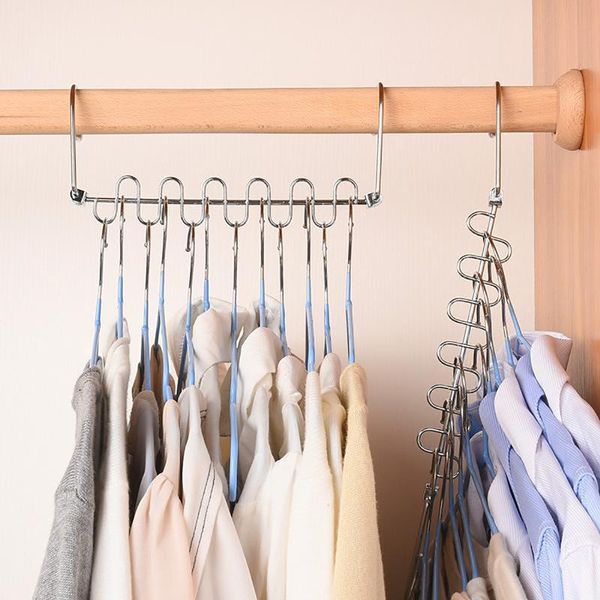 

hangers & racks magic for clothes hanging chain metal cloth closet hanger multifunction rack drying