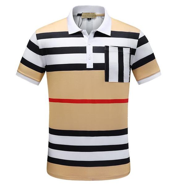 

transport of high-quality cotton polo shirt summer, 2021ss, european american short-sleeved t-shirt fashion and casual printed m-3xl#01, White;black