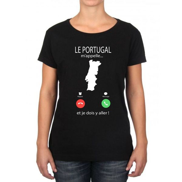 

womens t-shirt portugal calls me..., White;black