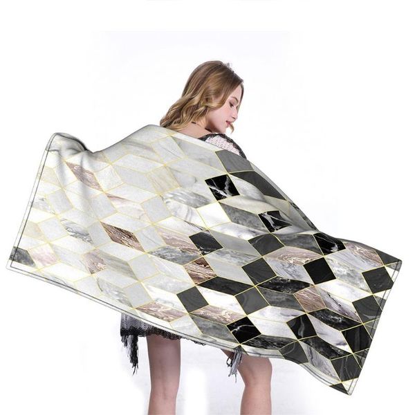 

towel marble print beach quick dry for outdoor swimming activities