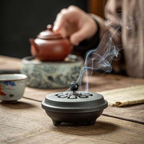 

handmade incense holder wax seal home decorative ornaments crafts traditional backflow burner aroma fragrance sandalwo lamps