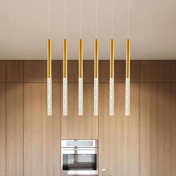 

pendant lamps led lamp hanging dimmable 3cm aluminum&acrylic home kitchen island dining living room bar cafe droplight fixture