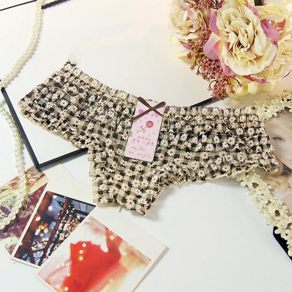 

women's panties candy color sweet female cake layer lace briefs mesh soft women underpants fashion low-rise lingeries, Black;pink