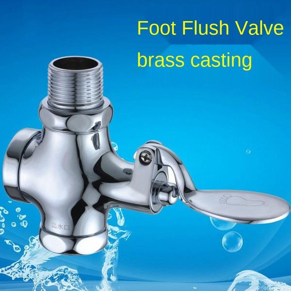 

brass pedal type flushing valve of squatting pan stool toilet urinal delay garden faucet bathroom sink faucets