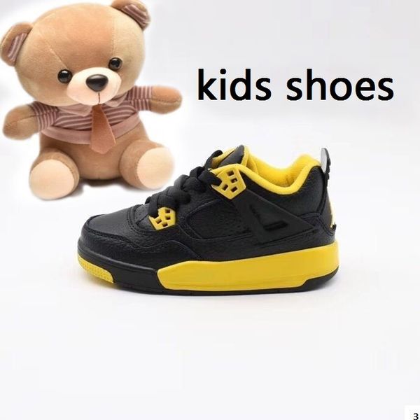 

designer 1 kids basketball shoes children soft elastic wear-resistant breathable toddler sports red chicago boy girls 4s basket ball pour en