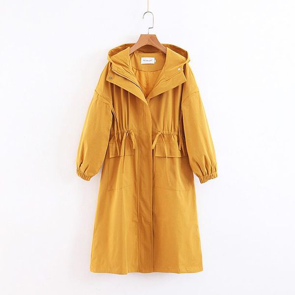 

women's trench coats 2021 autumn winter thickening cashmere sweater female cardigan long section keep warm loose coat jacke, Tan;black