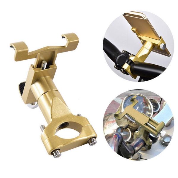 

aluminum bicycle phone holder soporte bicicleta for 3.5-7 inch smartphone support gps bike stand cycling bracket mount cell mounts & holders