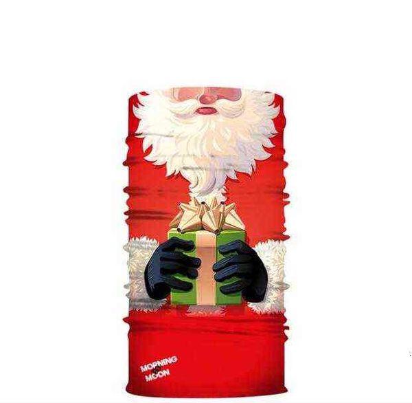 

christmas mask 3d digital printing magic scarf santa claus headband dsutpoof face designer s headscarf party mouth cover kka1598