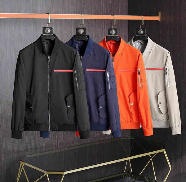 

men's jackets autumn winter jacket light soft shell- jackets designer mens long zipper letter printing summer outdoor diferent col, Black;brown