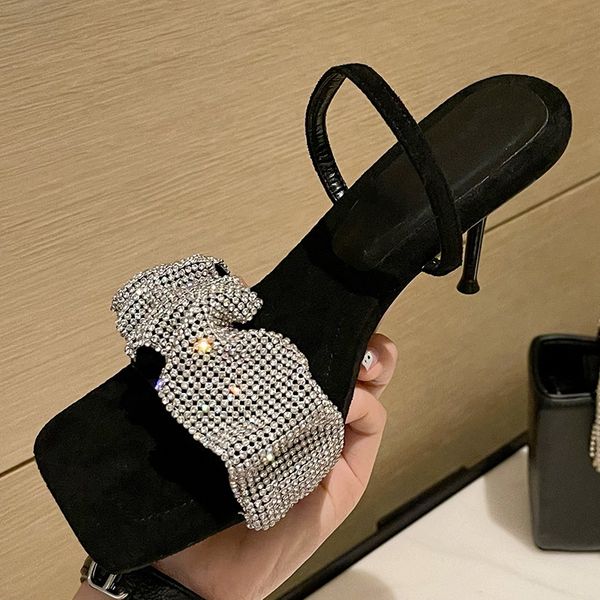 

sandals 2021 women pumps ladies high heels shoes woman open toes fashion bling party female lady for ycf7, Black