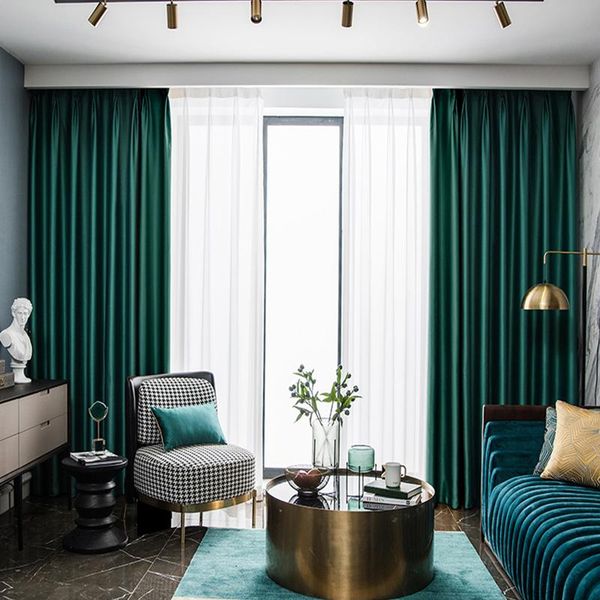 

modern blackout curtain for living room bedroom curtains window treatment drapes rideaux cortinas panels 85% &